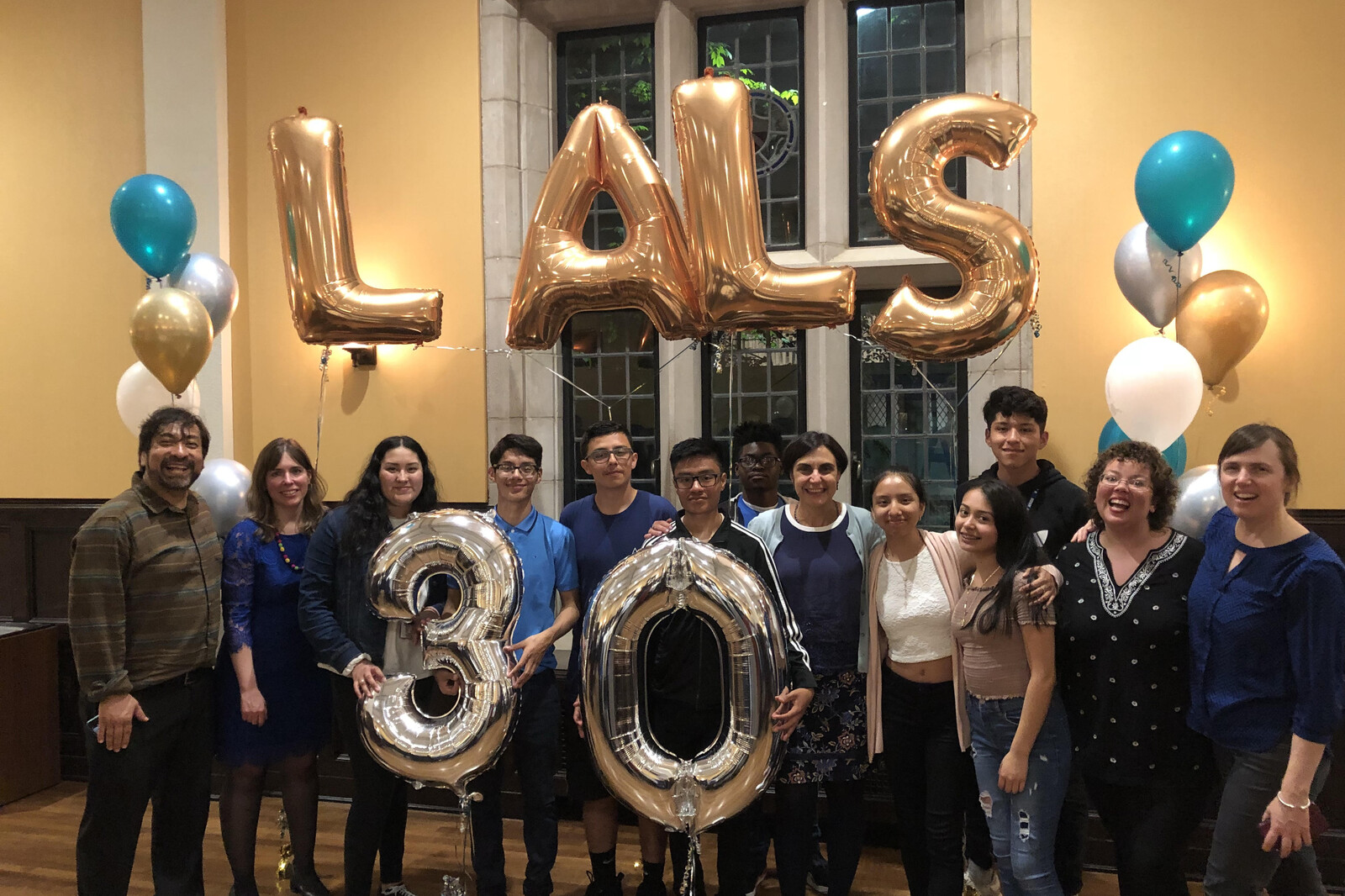 Latin American and Latino Studies (LALS) Program members celebrating the program's 20th anniversary